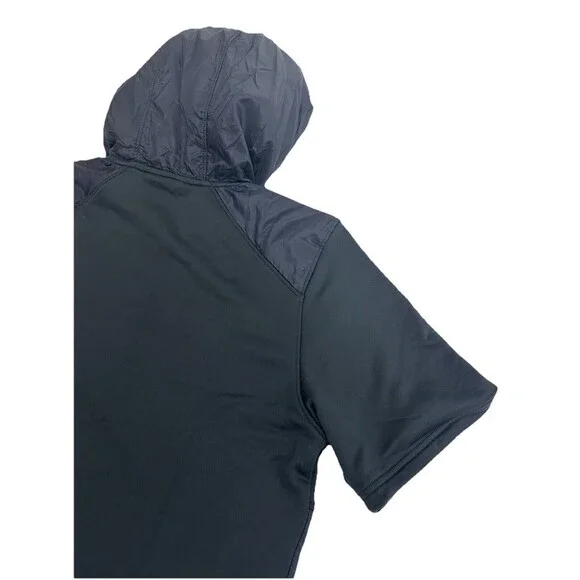 New Men's Under Armour AU Command Short‎ Sleeve Black Hoodie Size Small New